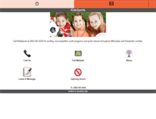 Tablet Screenshot of kidssportswi.com